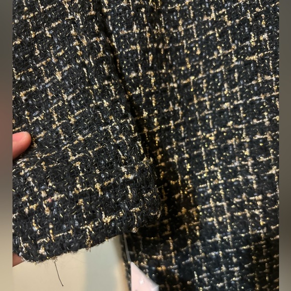 ANTHROPOLOGIE NANETTE LEPORE NWT Black & Gold Blazer & - Picture 6 of 10